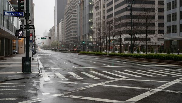 Đường phố vắng bóng người ở New York, Hoa Kỳ - Sputnik Việt Nam