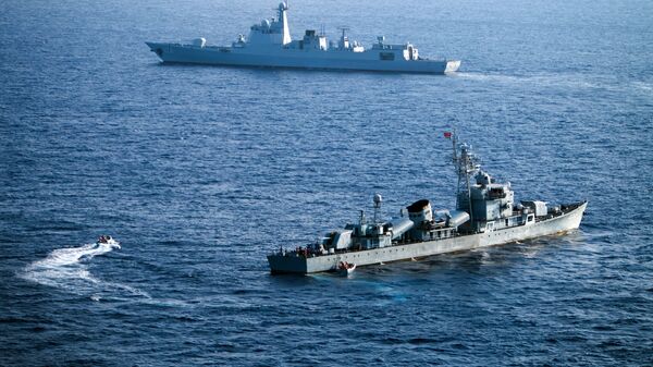 Tàu của Hải quân Trung Quốc trong cuộc tập trận ở Biển Đông - Sputnik Việt Nam