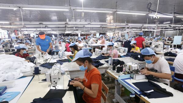 Các dây chuyền dệt may của Công ty Cổ phần dệt may Phú Hòa An tại KCN Phú Bài, tỉnh Thừa Thiên Huế. - Sputnik Việt Nam