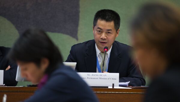 Người đứng đầu phái đoàn Trung Quốc tại văn phòng LHQ ở Geneva, ông Jiang Duan - Sputnik Việt Nam