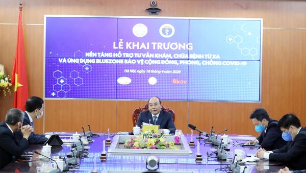Thủ tướng Nguyễn Xuân Phúc phát biểu tại Lễ khai trương - Sputnik Việt Nam