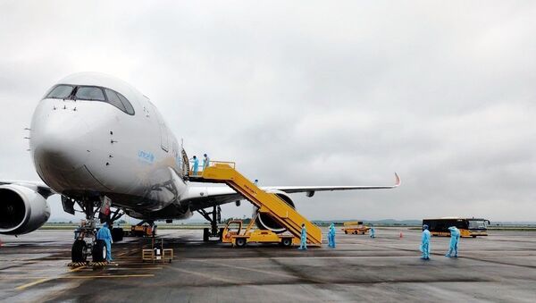  Tàu bay mang số hiệu OZ7737 của hãng hàng không Asiana Airlines. - Sputnik Việt Nam