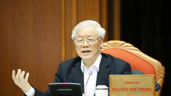 Tổng Bí thư, Chủ tịch nước Nguyễn Phú Trọng phát biểu chỉ đạo Hội nghị. - Sputnik Việt Nam