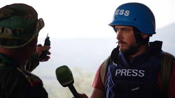 Phóng viên Sargon Hadaya của Ban Biên tập Ả Rập thuộc RT trong cuộc phỏng vấn - Sputnik Việt Nam