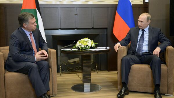 Tổng thống LB Nga V. Putin hội đàm với Quốc vương  Jordan Abdullah II - Sputnik Việt Nam