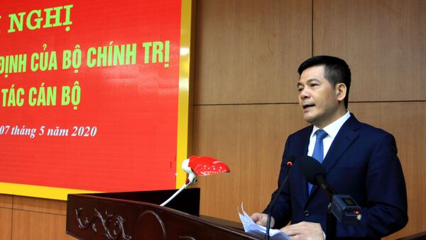 Đồng chí Nguyễn Hồng Diên, Ủy viên Trung ương Đảng, Phó Trưởng Ban Tuyên giáo Trung ương phát biểu tại hội nghị.  - Sputnik Việt Nam