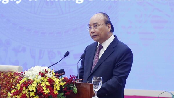 Thủ tướng Nguyễn Xuân Phúc phát biểu kết luận hội nghị - Sputnik Việt Nam