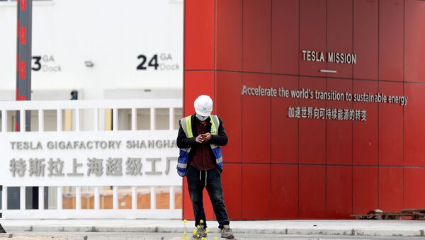 Nhà máy Tesla tại Thượng Hải, Trung Quốc - Sputnik Việt Nam