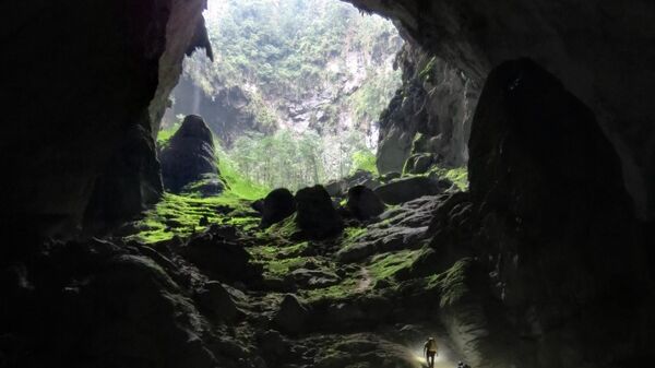 Hang Sơn Đoòng ở Việt Nam - được coi là lớn nhất thế giới, thể tích 38,5 triệu mét khối. Ở một số nơi đạt tới 200 mét chiều cao và 150 mét chiều rộng, tuổi của hang ít nhất là năm triệu năm - Sputnik Việt Nam