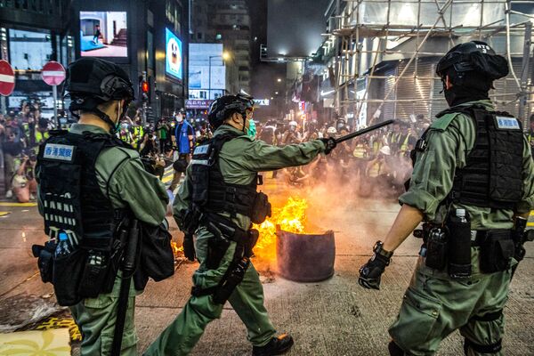Cảnh sát đàn áp cuộc biểu tình chống chính phủ ở Hồng Kông - Sputnik Việt Nam