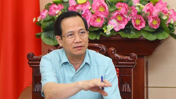 Bộ trưởng Bộ Lao động - Thương binh và Xã hội Đào Ngọc Dung phát biểu tại cuộc họp. - Sputnik Việt Nam