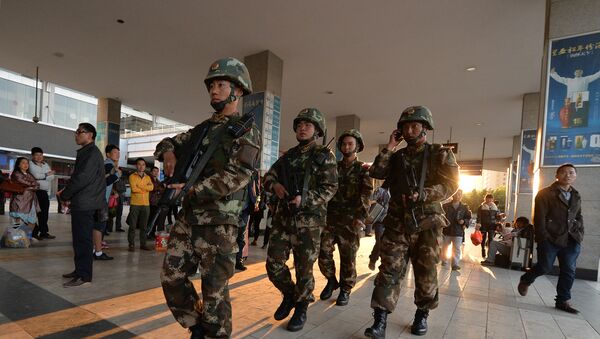 Cảnh sát ở Tân Cương. Trung Quốc - Sputnik Việt Nam