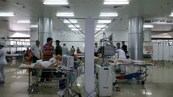 Các nạn nhân của vụ tai nạn được cấp cứu tại Bệnh viện đa khoa vùng Tây Nguyên. - Sputnik Việt Nam