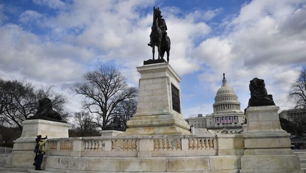 Đài tưởng niệm Abraham Lincoln ở Washington. - Sputnik Việt Nam