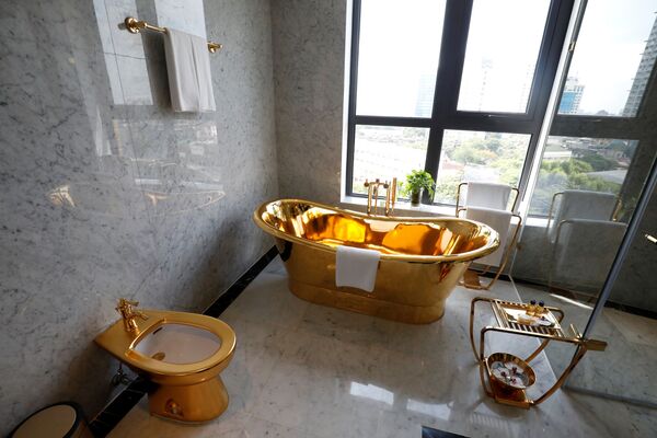 Buồng tắm trong phòng khách sạn Dolce Hanoi Golden Lake, Hà Nội - Sputnik Việt Nam