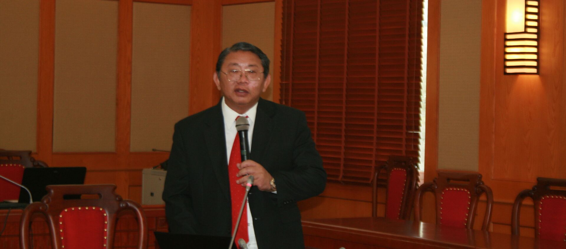 Ông Phạm Văn Sáng - Nguyên Giám đốc Sở KH&CN Đồng Nai trình bày đề án tại hội thảo - Sputnik Việt Nam, 1920, 09.07.2020