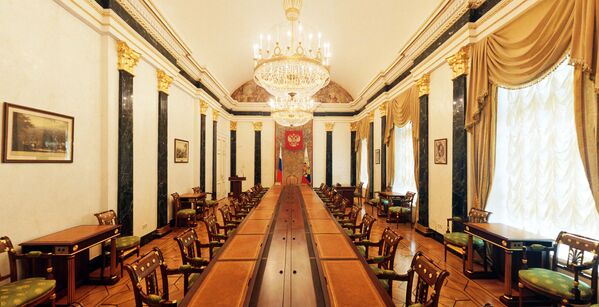 Phòng họp của Hội đồng An ninh trong Cung Thượng viện Kremlin - Sputnik Việt Nam