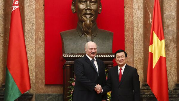 Aleksandr Lukashenko và Trương Tấn Sang - Sputnik Việt Nam