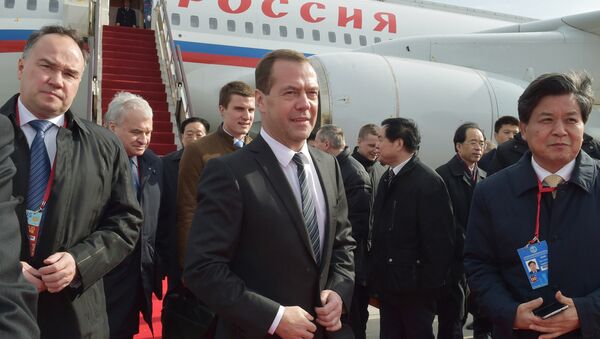 Thủ tướng Dmitry Medvedev bắt đầu chuyến thăm Trung Quốc - Sputnik Việt Nam