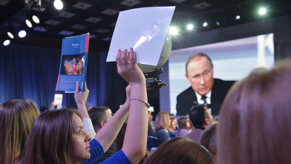 Cuộc họp báo thường niên của tổng thống Putin - Sputnik Việt Nam